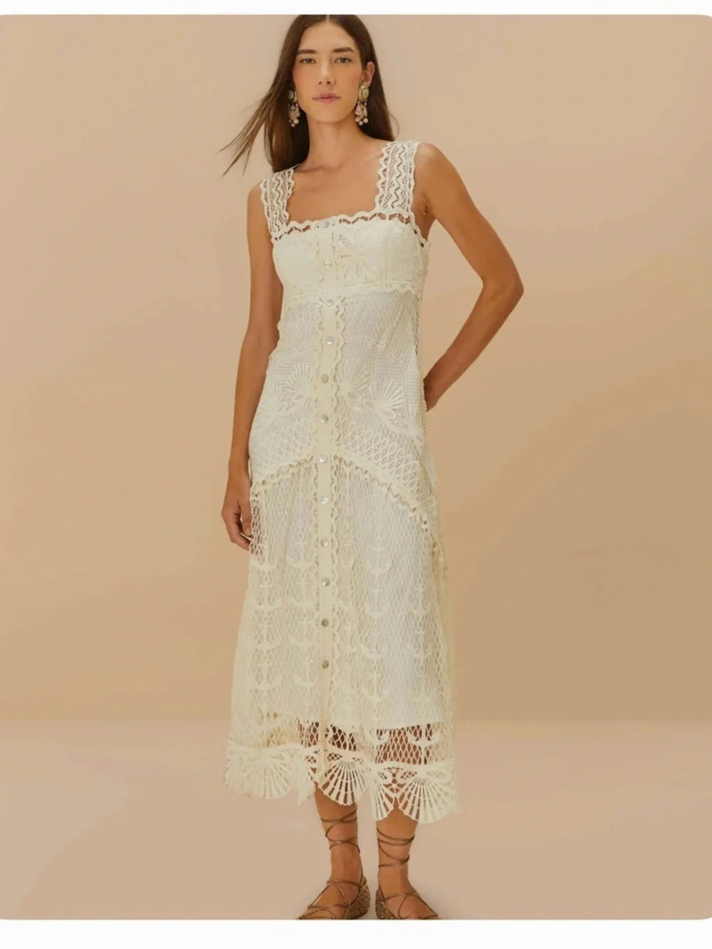 Off-White Nautical Guipure
Maxi Dress M NWT - Picture 11 of 13